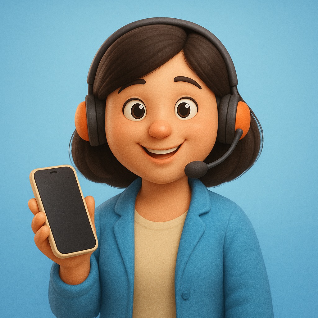 Smiling counselor